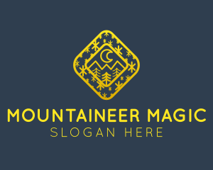 Moon Mountain Stars logo design