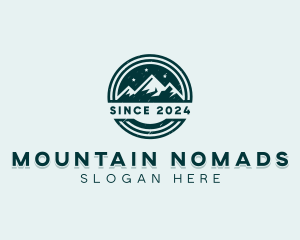 Starry Alpine Mountaineer logo design