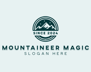 Starry Alpine Mountaineer logo design