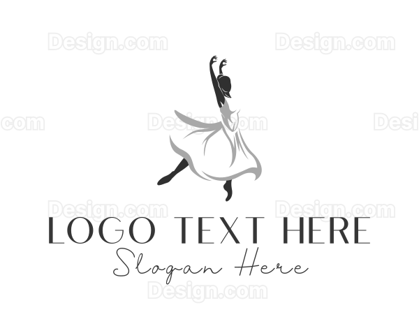 Dancing Performer Lady Logo