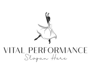 Dancing Performer Lady logo