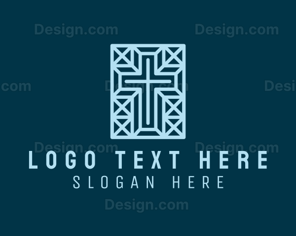 Geometric Holy Cross Logo