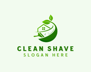 Housekeeping Cleaning Squeegee logo design