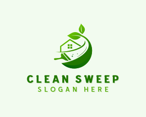 Housekeeping Cleaning Squeegee logo design