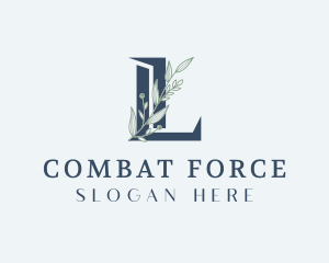 Elegant Foliage Letter L logo