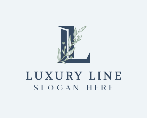 Elegant Foliage Letter L logo design