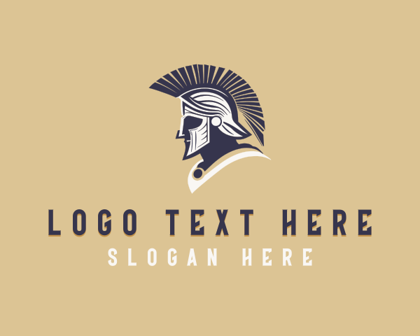 Spartan Helmet logo example 1