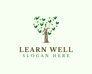 Heart Lady Wellness logo design