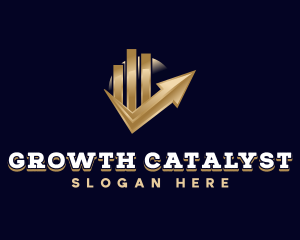 Finance Graph Arrow logo design