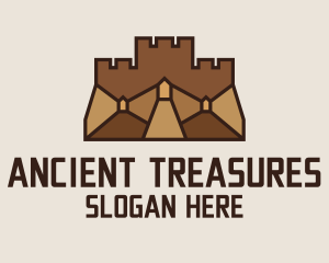 Ancient Turret Fortress  logo design