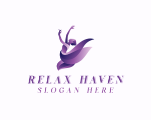 Woman Dancing Ballerina logo