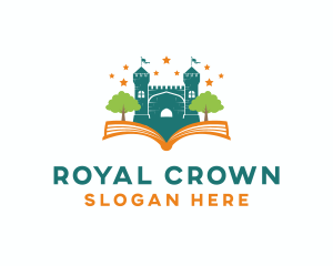 Castle Kingdom Storybook logo design
