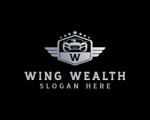 Car Wings Mechanic logo design