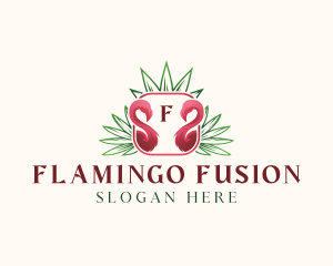 Flamingo Bird Wildlife logo
