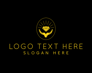 Luxury Diamond Hand logo