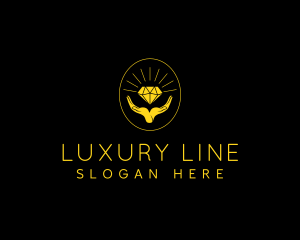 Luxury Diamond Hand logo design