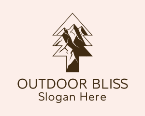 Mountain Tree Outdoor  logo design