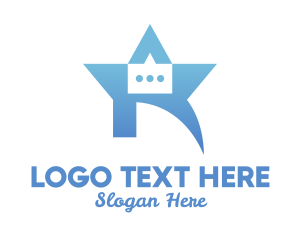 Blue Star Chat Box logo