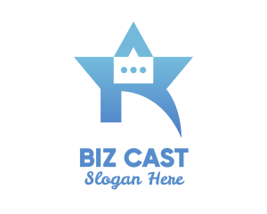 Blue Star Chat Box logo