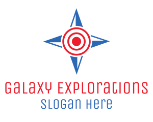 Star Compass Target logo design