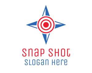 Star Compass Target logo design