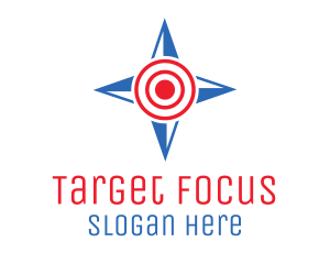 Star Compass Target logo design