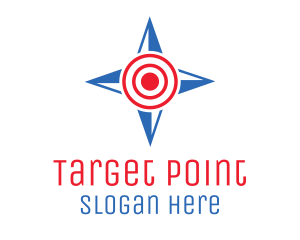 Star Compass Target logo design