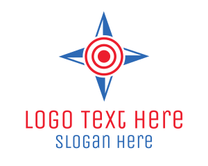 Bullseye - Star Compass Target logo design