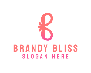 Stylish Flower Letter B logo design