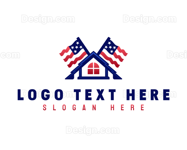 American Roofing Flag Logo