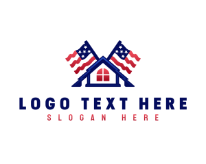 American Roofing Flag logo