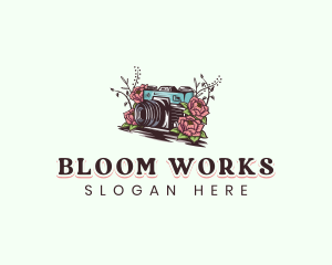 Camera Flower Studio logo design