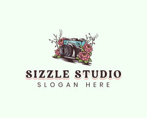 Camera Flower Studio logo design