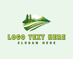 Mountain Hiking Field Logo