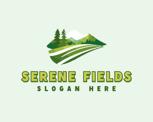 Mountain Hiking Field logo design