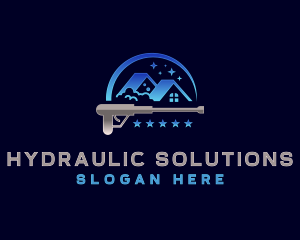 Hydraulic Pressure Cleaning logo design