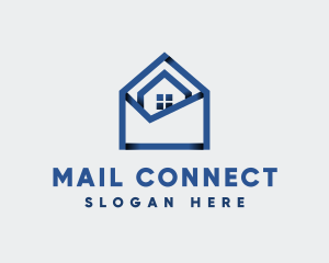 Gradient Mail House  logo design