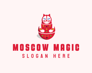 Matryoshka Doll Cat logo