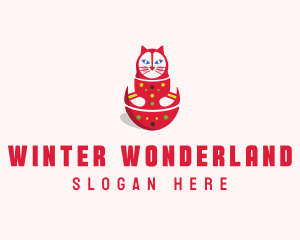 Matryoshka Doll Cat logo