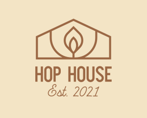 Brown House Candle logo design