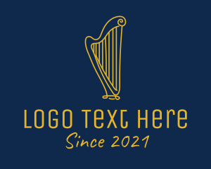 Golden Harp Instrument  logo