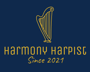 Golden Harp Instrument  logo