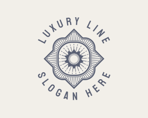 Luxury Resort Sun logo design