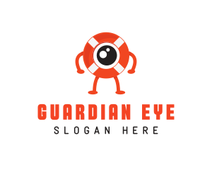 Eye Lifebuoy Safety logo design