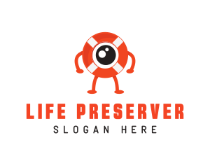 Eye Lifebuoy Safety logo design