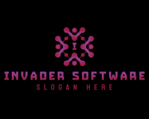 Software Application Network logo design