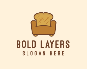 Loaf Bread Sofa logo design