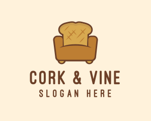 Loaf Bread Sofa logo design