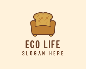 Loaf Bread Sofa logo design