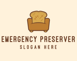 Loaf Bread Sofa logo design